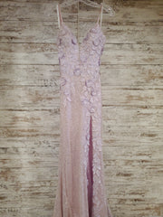 LAVENDER LONG EVENING GOWN