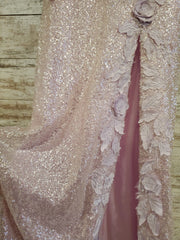 LAVENDER LONG EVENING GOWN