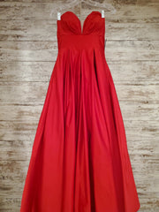 RED A LINE GOWN