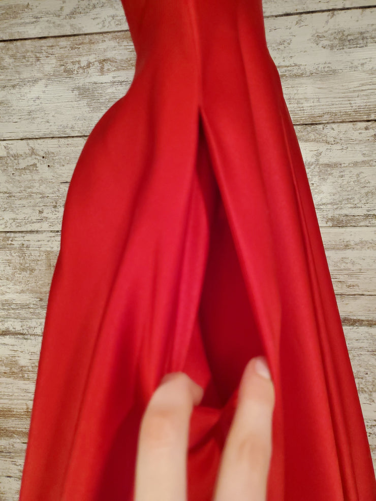 RED A LINE GOWN