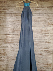 BLUE SPARKLY MERMAID GOWN