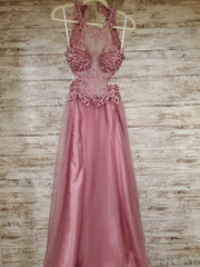 PINK A LINE GOWN