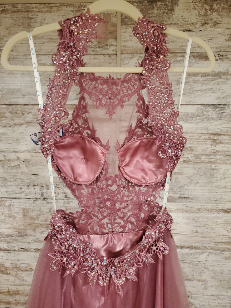 PINK A LINE GOWN