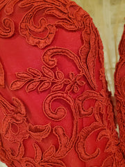 RED 2 PC. MERMAID GOWN $680