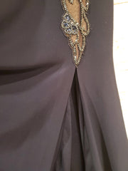 NAVY LONG EVENING GOWN