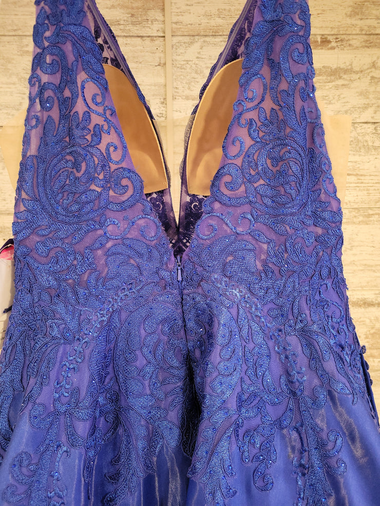 ROYAL BLUE A LINE GOWN (NEW)