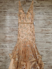 GOLD FULL SEQUIN MERMAID GOWN