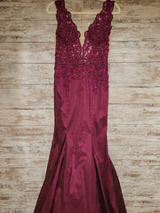 BURGUNDY MERMAID GOWN