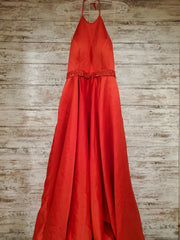 RED A LINE GOWN