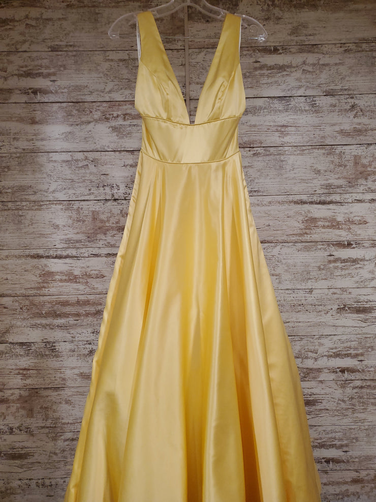 YELLOW A LINE GOWN