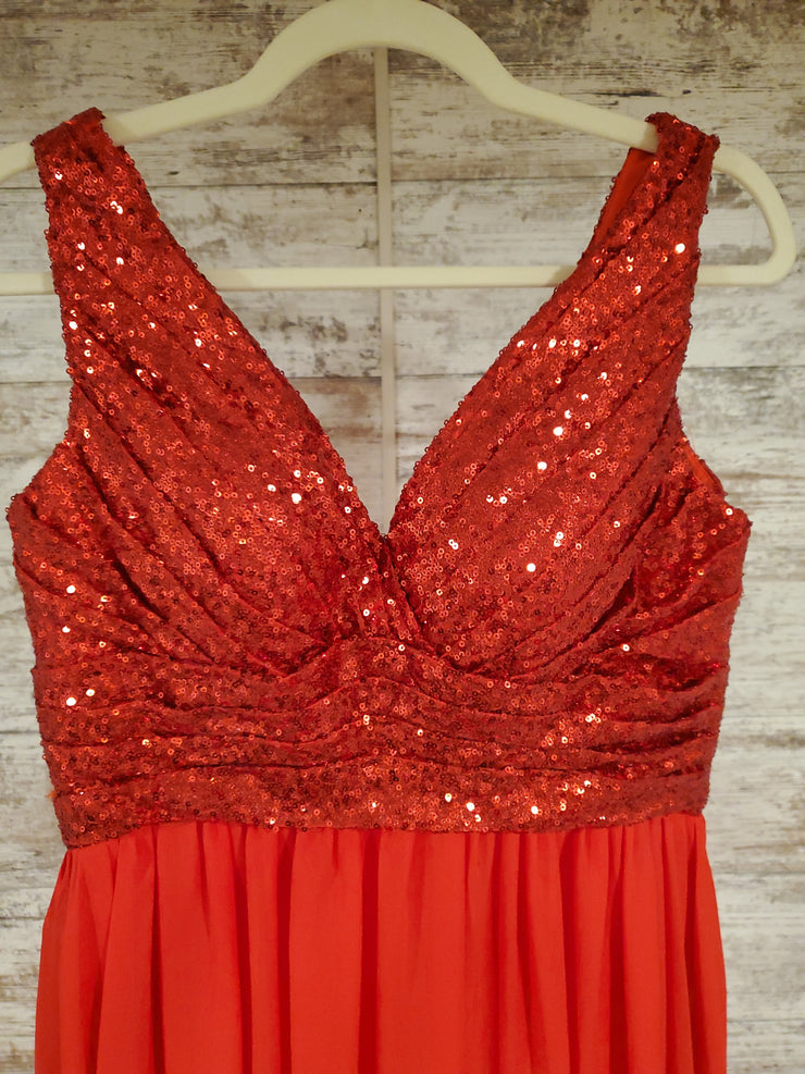 RED LONG EVENING GOWN