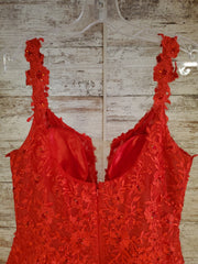 RED A LINE GOWN