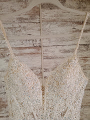 WHITE LACE LONG EVENING GOWN