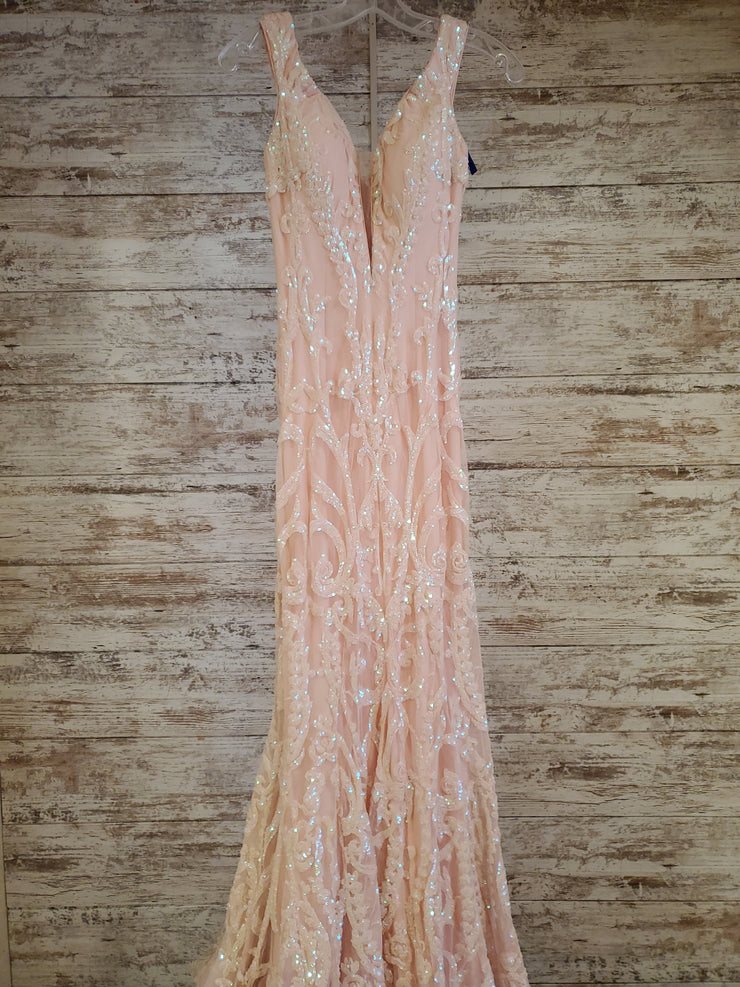 PINK LONG EVENING GOWN