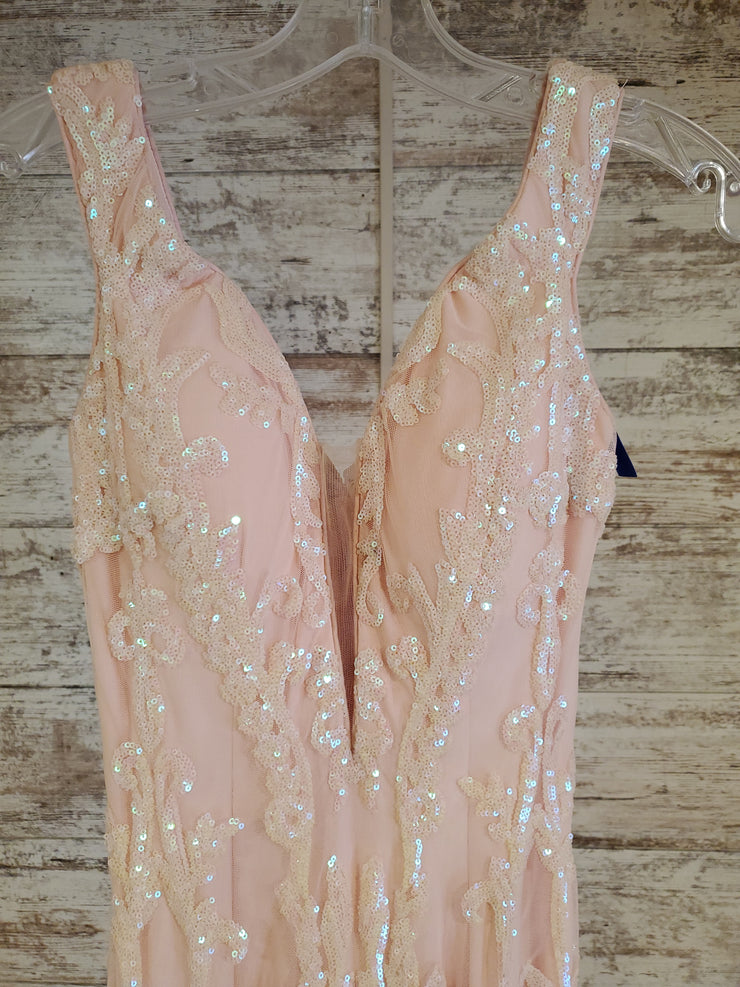 PINK LONG EVENING GOWN