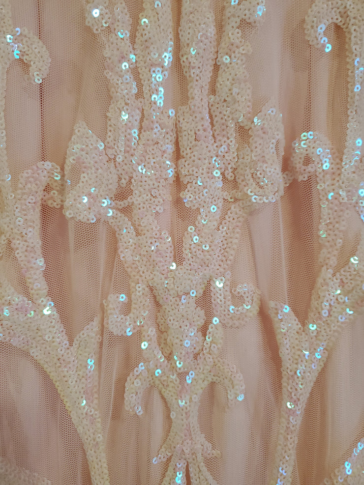 PINK LONG EVENING GOWN