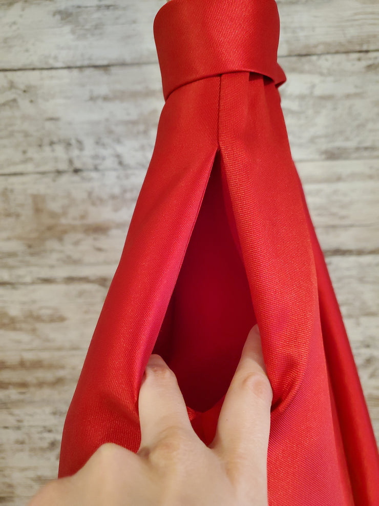 RED/GEM TOP A LINE GOWN