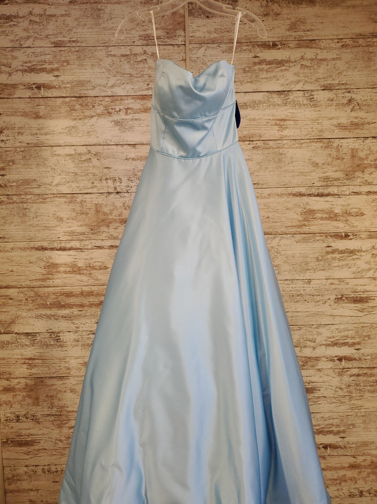 BLUE A LINE GOWN