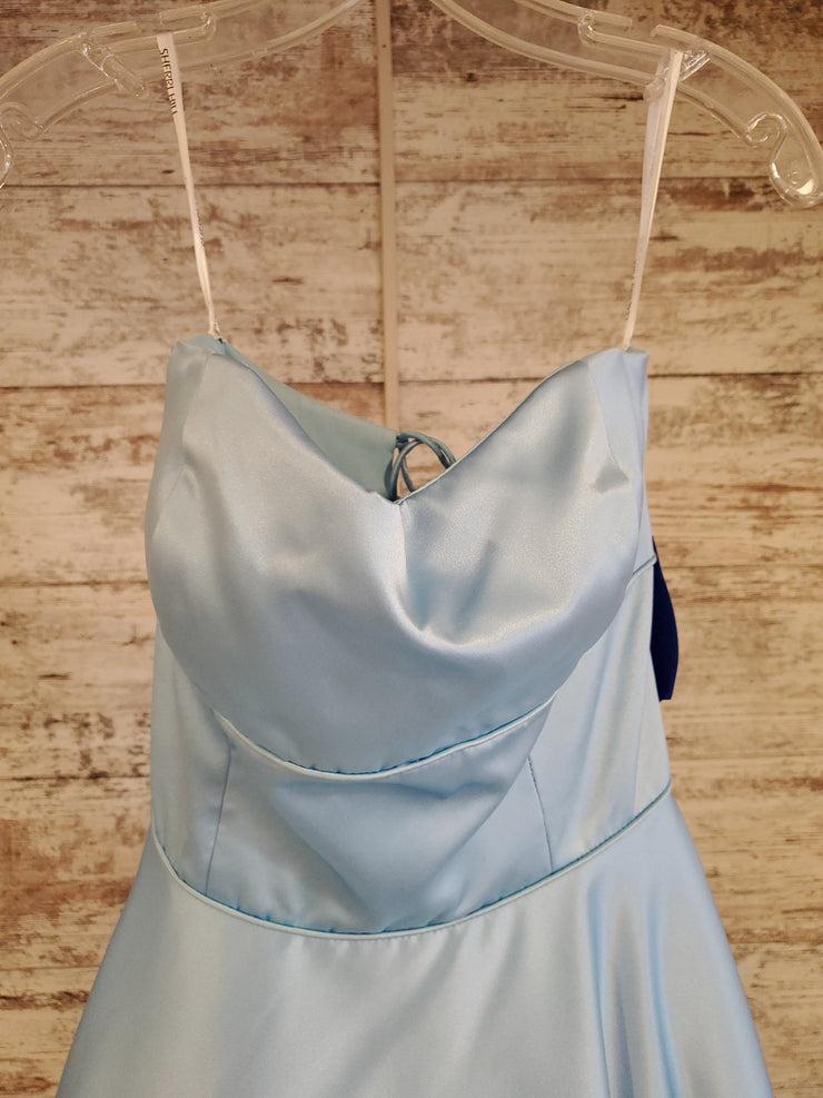 BLUE A LINE GOWN
