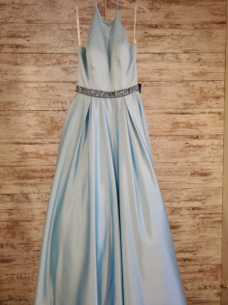 BLUE A LINE GOWN