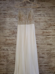 WHITE LONG EVENING GOWN