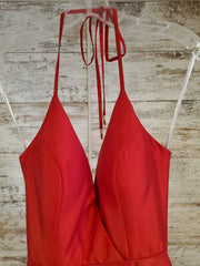 RED A LINE GOWN