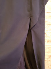 NAVY/SILVER LONG EVENING GOWN