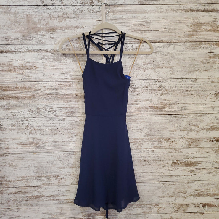 NAVY SHORT DRESS