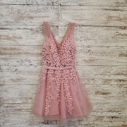 PINK/FLORAL SHORT DRESS