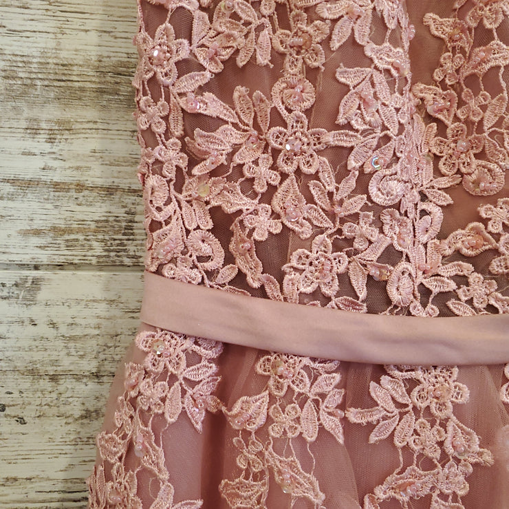 PINK/FLORAL SHORT DRESS