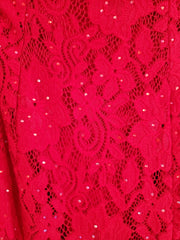 RED LACE MERMAID GOWN