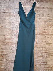 TEAL LONG EVENING GOWN
