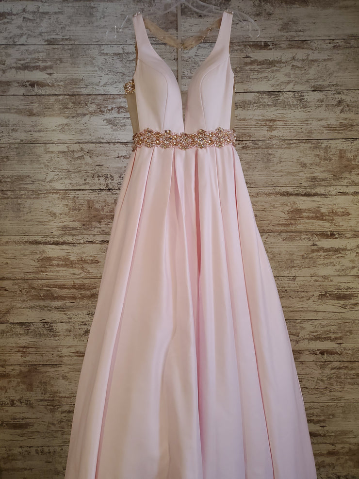 PINK A LINE GOWN