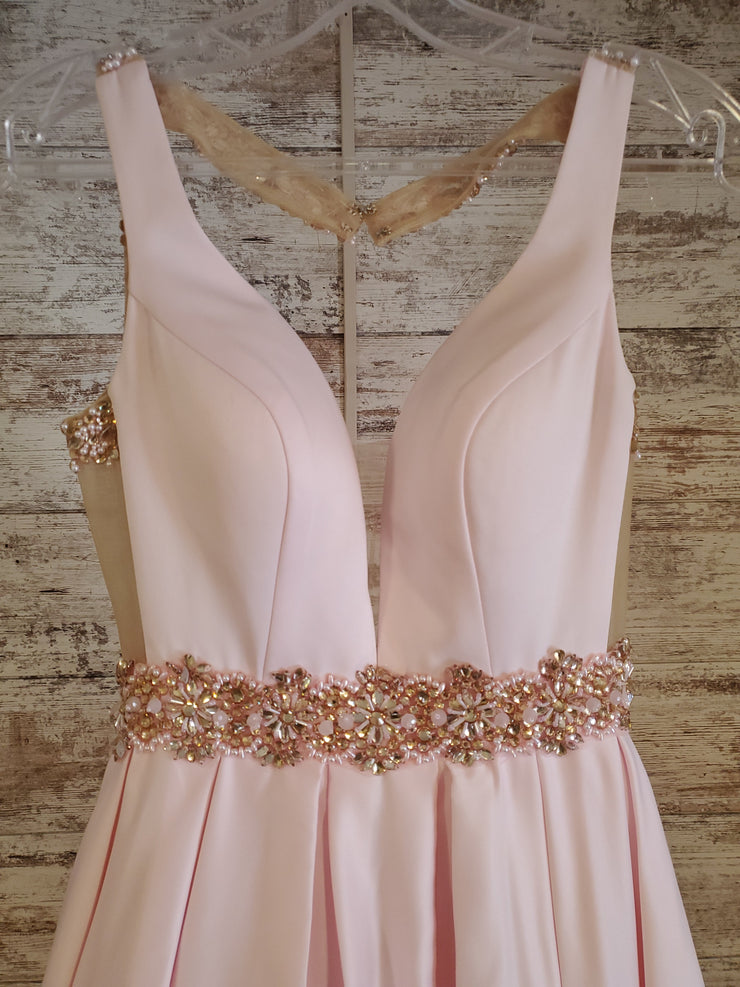 PINK A LINE GOWN