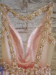 PINK A LINE GOWN