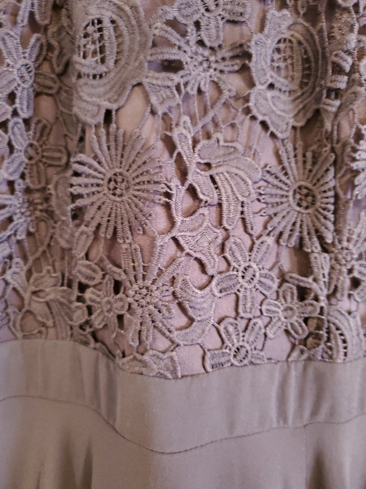 NAVY LONG EVENING GOWN