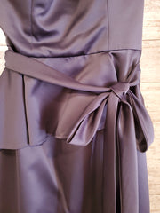 GRAY LONG EVENING GOWN