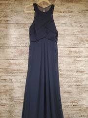BLUE LONG EVENING GOWN