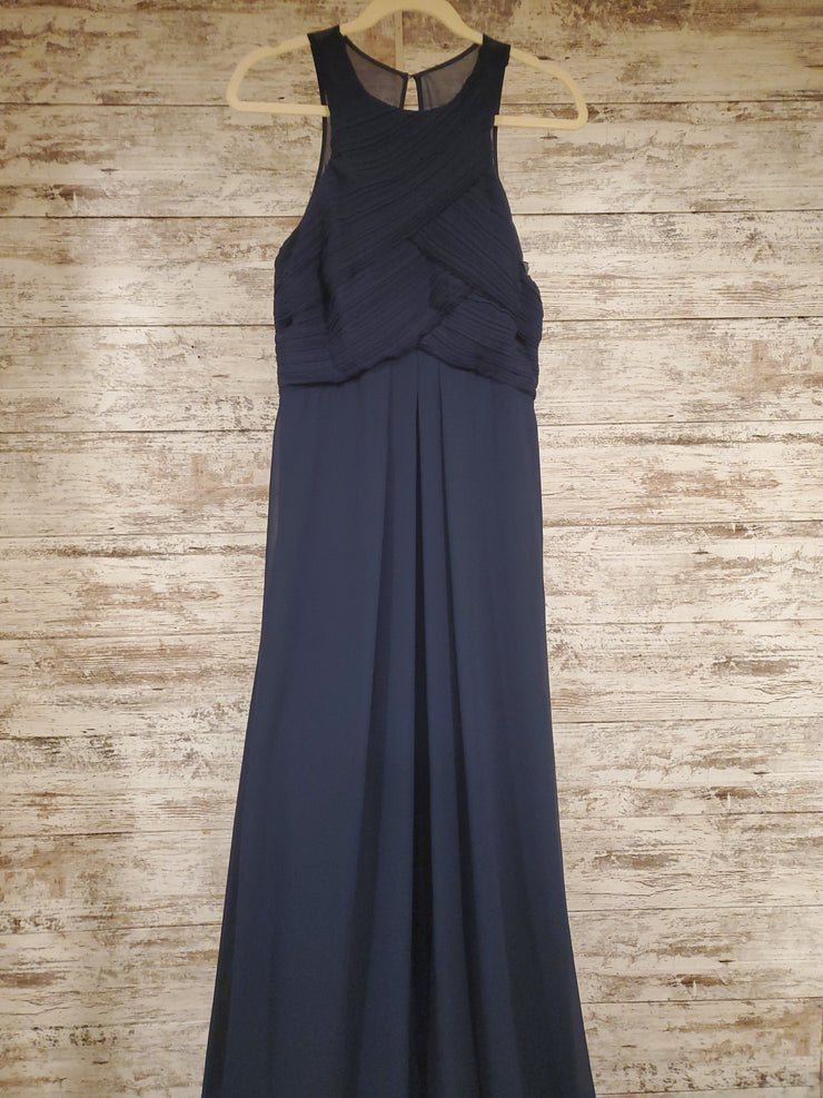 BLUE LONG EVENING GOWN