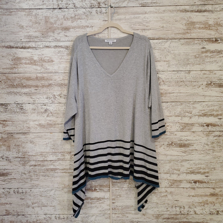 GRAY STRIPED TUNIC