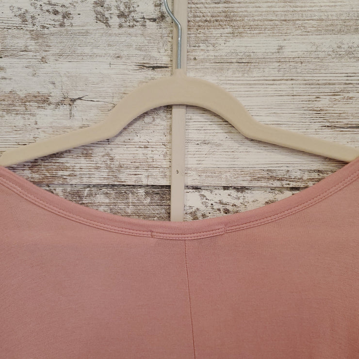 PINK LONG SLEEVE LOVED TOP