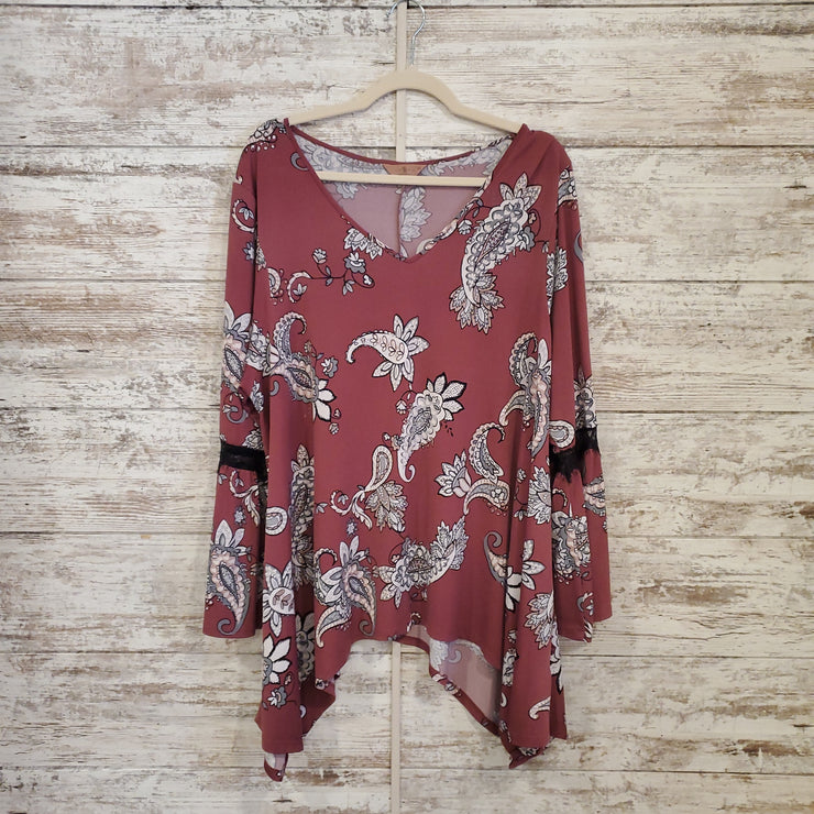MAUVE FLORAL TOP