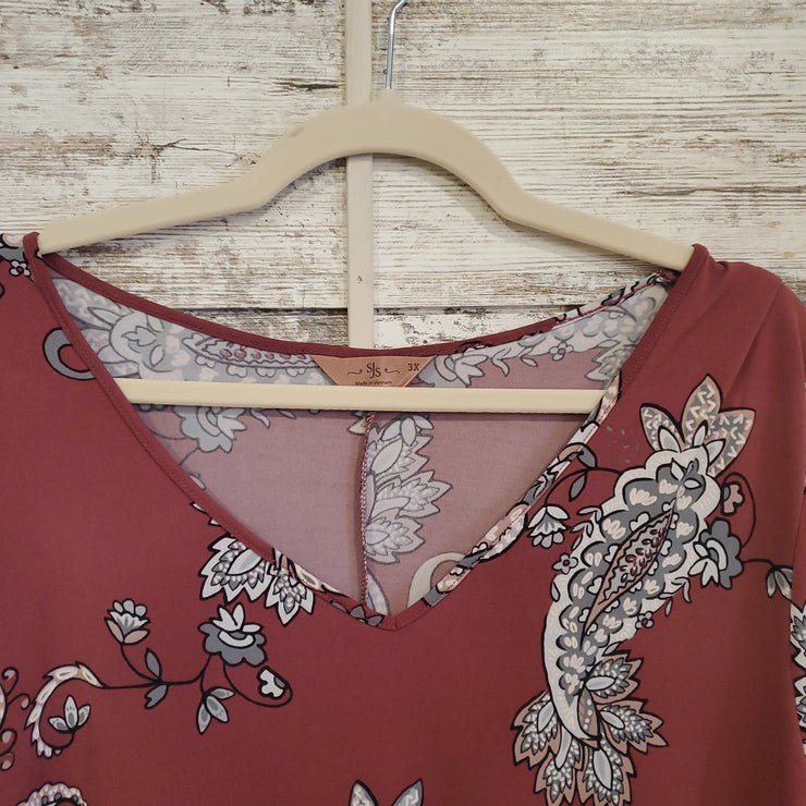 MAUVE FLORAL TOP