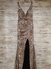 ANIMAL PRINT LONG GOWN (NEW)
