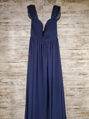 NAVY LONG EVENING GOWN