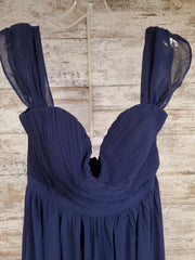 NAVY LONG EVENING GOWN
