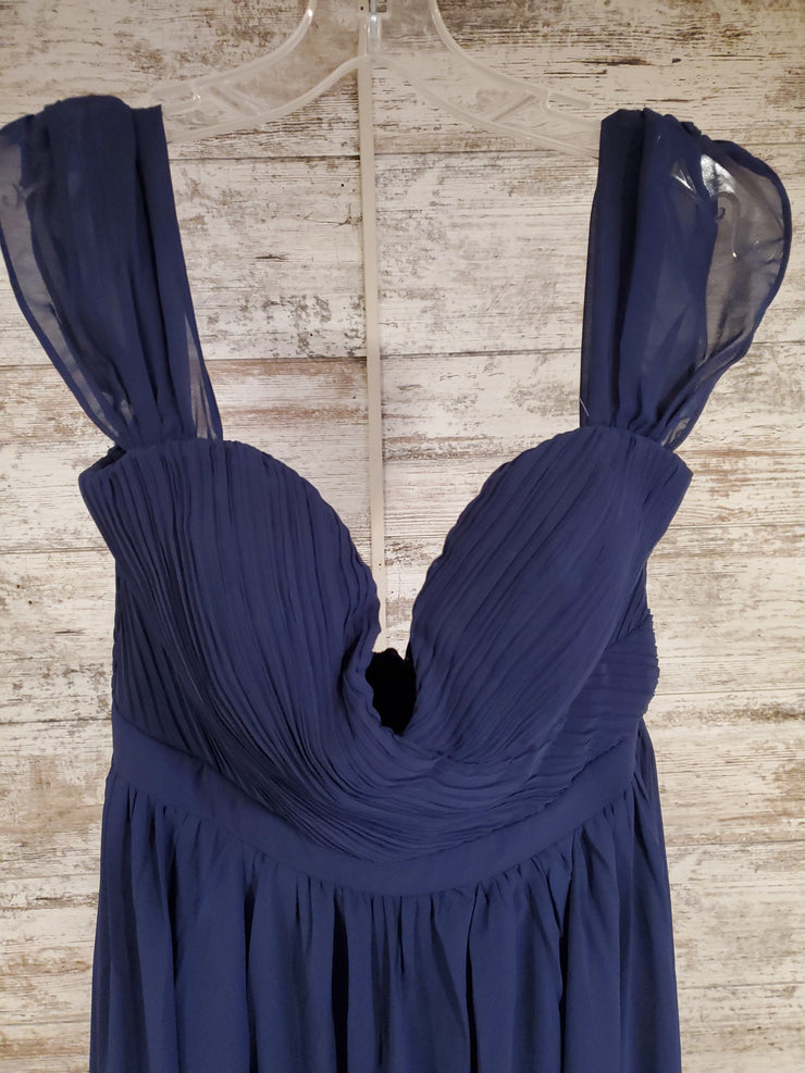 NAVY LONG EVENING GOWN
