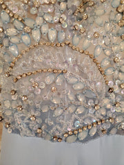 BLUE LONG EVENING GOWN