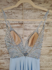 BLUE LONG EVENING GOWN