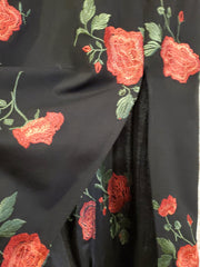 BLACK/RED ROSES LONG EVENING